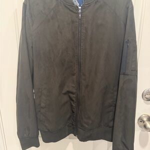 American Rag Dark Olive Bomber Jacket
